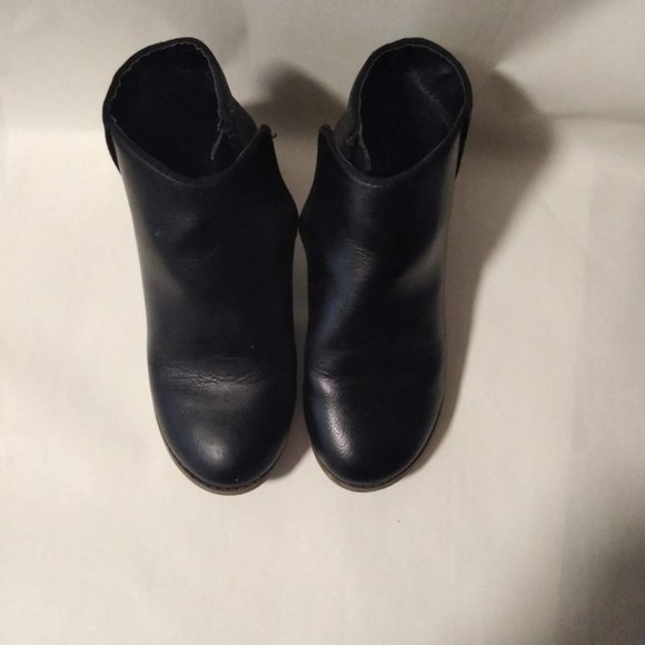 Kids Black Sparkly Ankle Booties - Picture 4 of 4